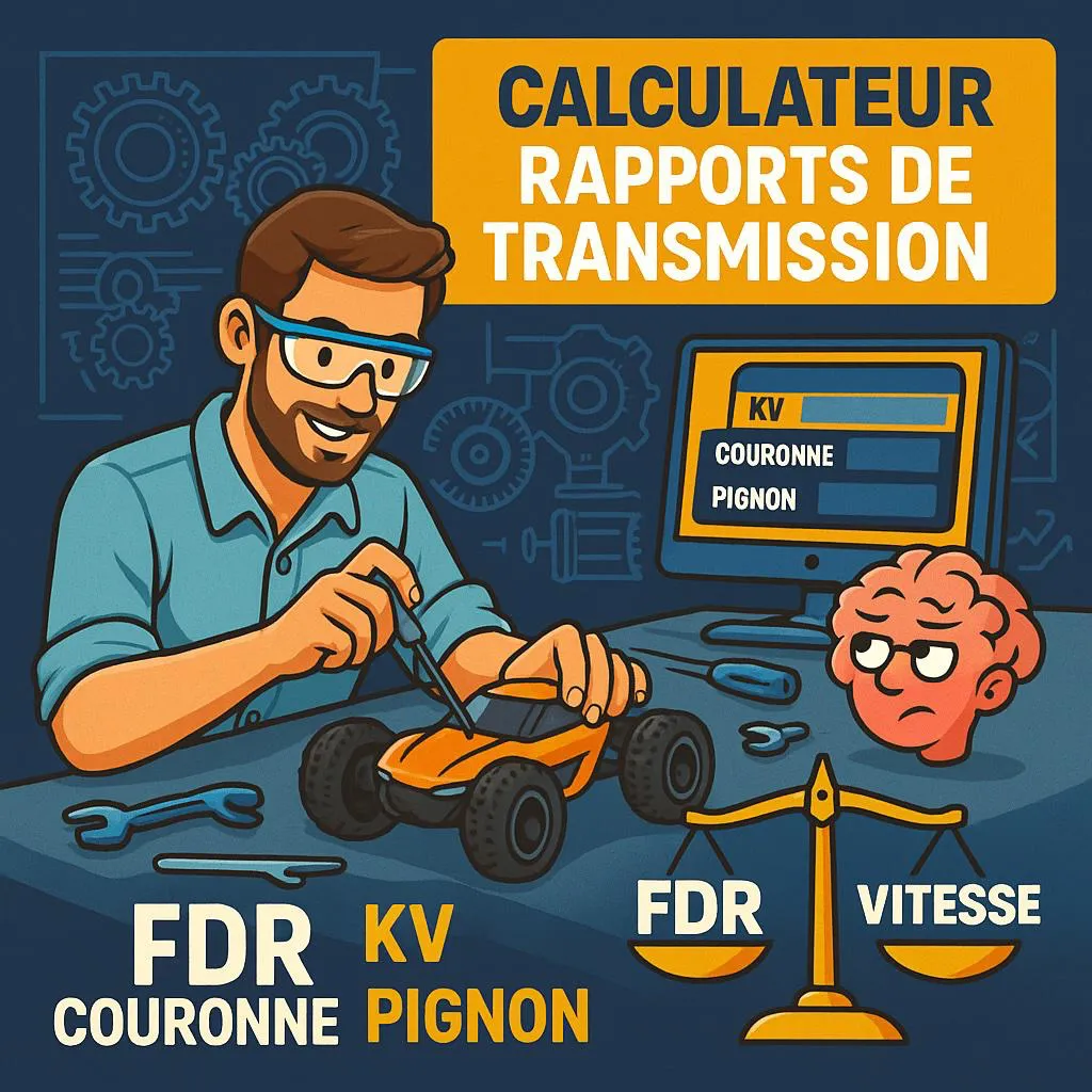Calculateur de rapport final & vitesse RC